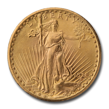 Picture of $20 Saint-Gaudens Gold Coins (XF - Extra Fine)