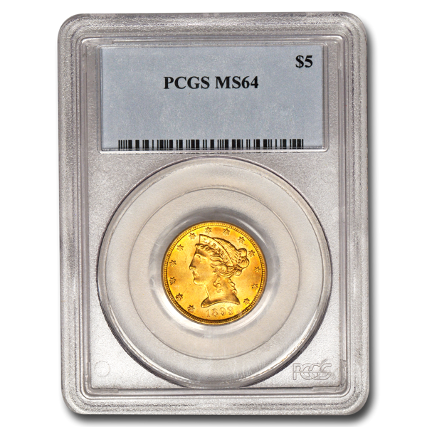 Picture of $5 Liberty Gold Coins MS64