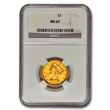 Picture of $5 Liberty Gold Coins MS65