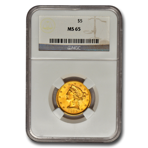 Picture of $5 Liberty Gold Coins MS65