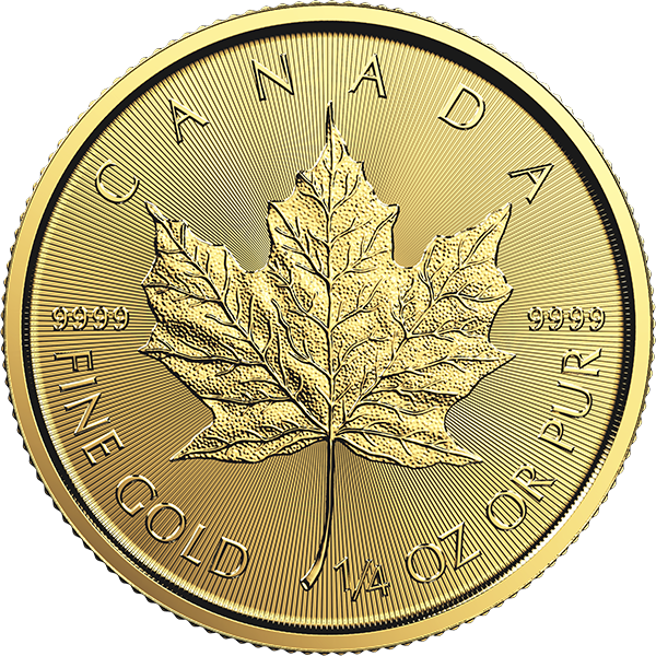 Picture of 1/4 oz Canadian Gold Maple Leaf Coins - 2017