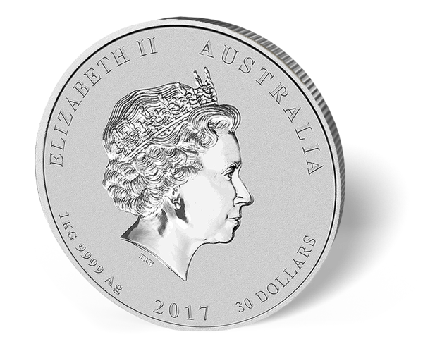 Picture of 1 Kilo Australian Silver Rooster - 2017