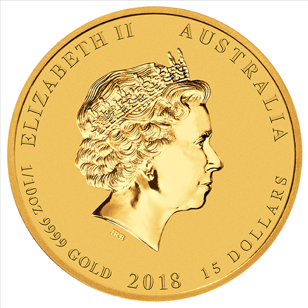 Picture of 2018 1/10 oz Perth Gold Dog