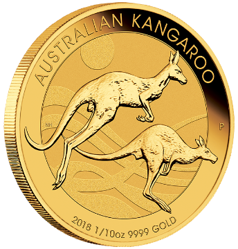 Picture of 2018 1/10 oz Perth Gold Kangaroo