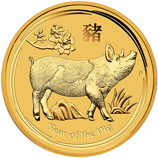 Picture of 2019 1 oz Australian Perth Mint Gold Pig Coin