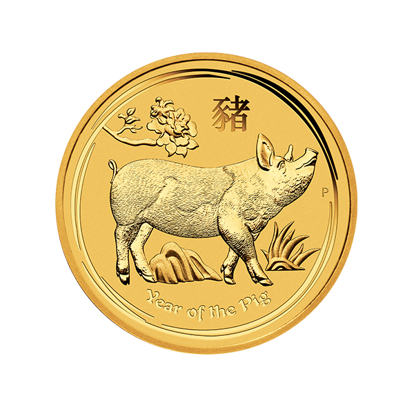 Picture of 2019 1/2 oz Australian Perth Mint Gold Pig Coin