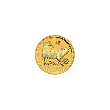 Picture of 2019 1/20 oz Australian Perth Mint Gold Pig Coin