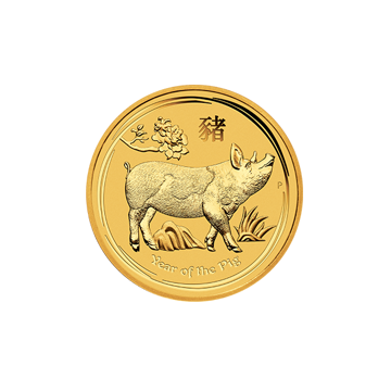 Picture of 2019 1/4 oz Australian Perth Mint Gold Pig Coin