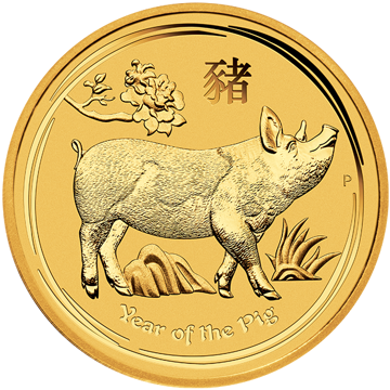 Picture of 2019 2 oz Australian Perth Mint Gold Pig Coin
