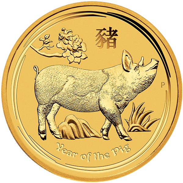 Picture of 2019 2 oz Australian Perth Mint Gold Pig Coin