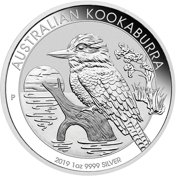 silver bullion, silver coin, 2019 1 oz australian silver kookaburra coin