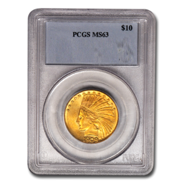 Picture of 1909 $10 Indian Gold Coin MS63 *