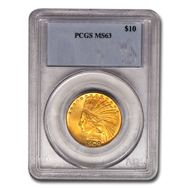Picture of 1909 $10 Indian Gold Coin MS63