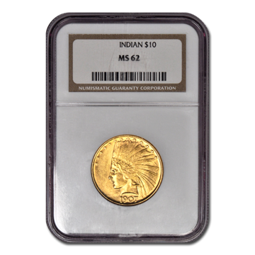 Picture of 1909D $10 Indian Gold Coin MS62