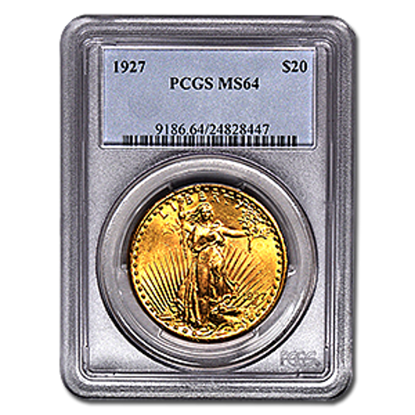 Picture of 1925 $20 Gold Saint Gaudens Double Eagle Coin MS64
