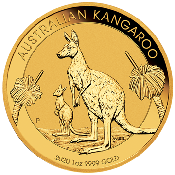 2020 1 oz australian gold kangaroo coin, gold bullion, gold coin, gold bullion coin