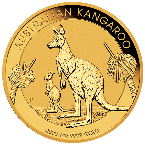 2020 1 oz australian gold kangaroo coin, gold bullion, gold coin, gold bullion coin