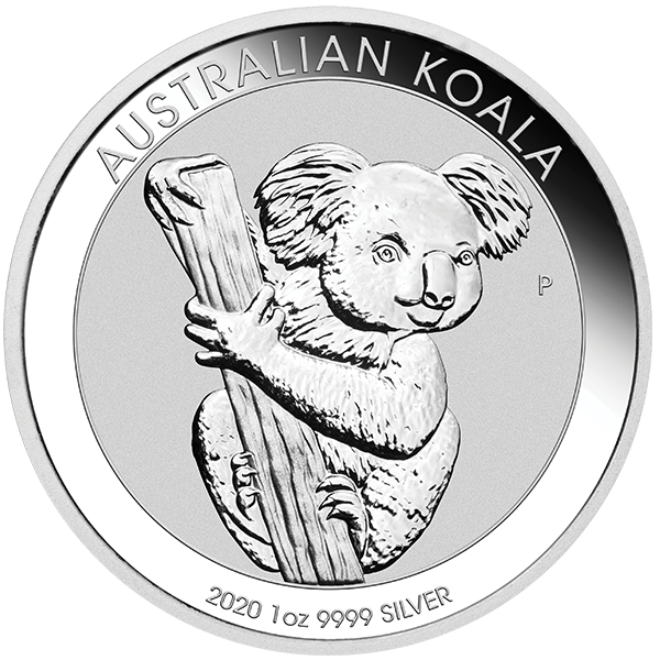 silver bullion, silver coin, 2020 1 oz australian silver koala