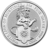 silver bullion, 2020 2 oz british silver queens beast white lion of mortimer, 5 pounds silver coin