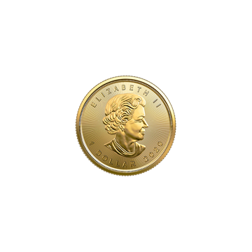 2020 1/20 oz canadian gold maple leaf coin, random year, gold bullion, gold coin, gold bullion coin