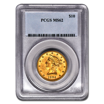 Picture of 1892S $10 Liberty Gold Coin MS62