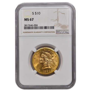 Picture of 1893S $10 Liberty Gold Coin MS67