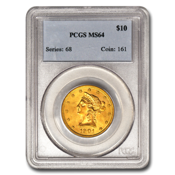 Picture of 1898S $10 Liberty Gold Coin MS64