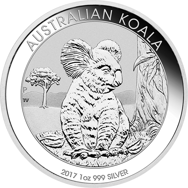 1 oz australian silver koala coin random year, silver bullion, silver coin, silver bullion coin