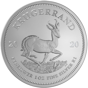 silver bullion, 2020 1 oz south african silver krugerrand, silver coin
