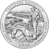 2016 5 oz america the beautiful - theodore roosevelt national park silver coin quarter, silver bullion, silver coin, silver bullion coin