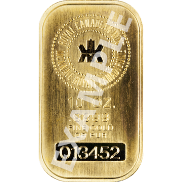 10 oz gold bar, lbma eligible, varied mints, gold bullion, gold bar, gold bullion bar