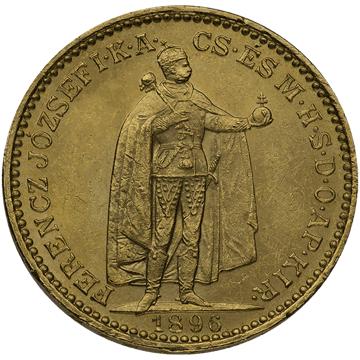 20 corona austrian gold coin, random year, gold bullion, gold coin, semi-numismatic gold coin