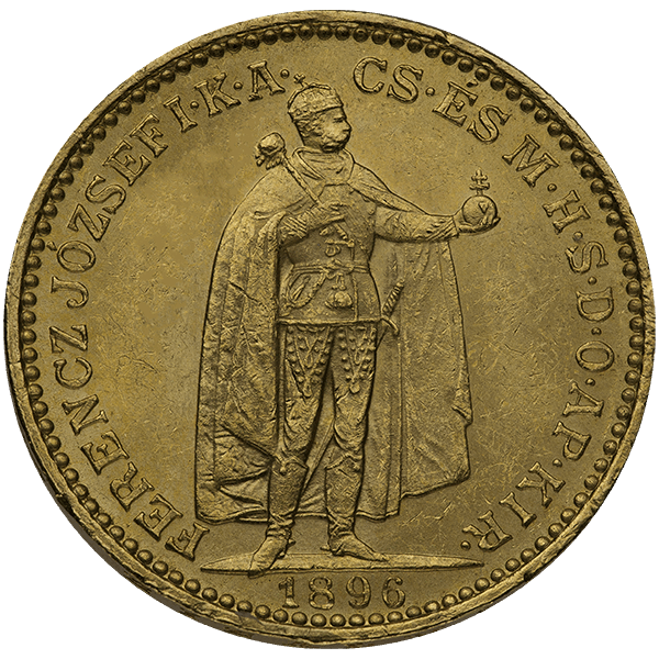 20 corona austrian gold coin, random year, gold bullion, gold coin, semi-numismatic gold coin