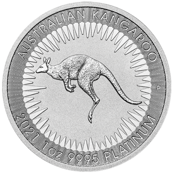 Picture of 2021 1 oz Australian Platinum Kangaroo Coin