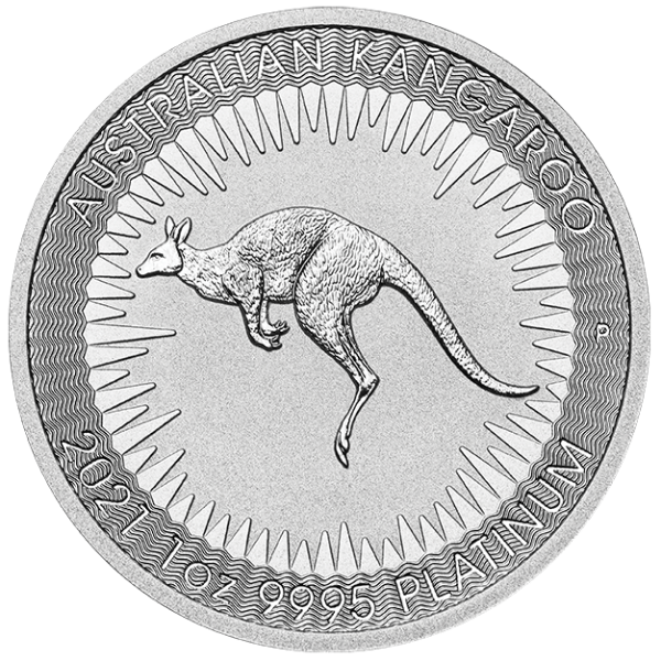 Picture of 2021 1 oz Australian Platinum Kangaroo Coin