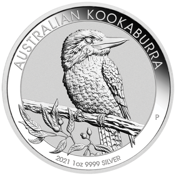 2021 1 oz australian silver kookaburra coin, silver bullion, silver coin, silver bullion coin