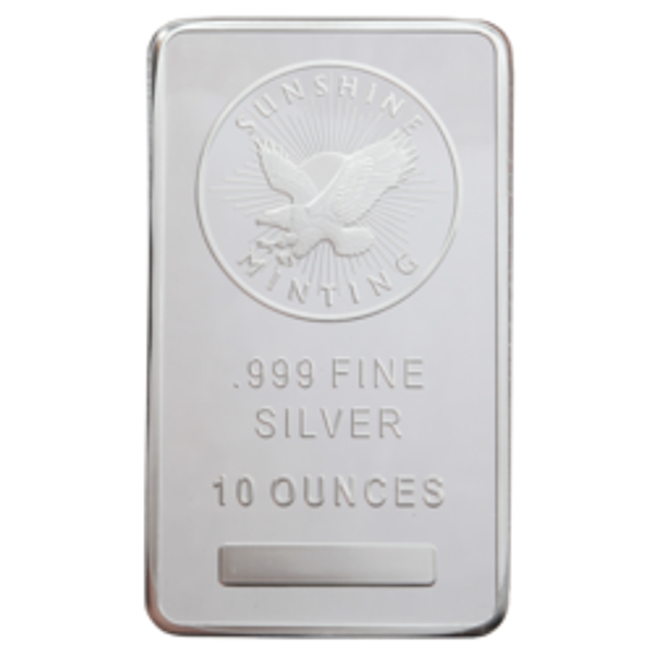 10 oz silver bar varied condition, any mint, silver bullion, silver bar, silver bullion bar