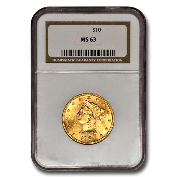 Picture of 1899 $10 Liberty Gold Coin MS63 
