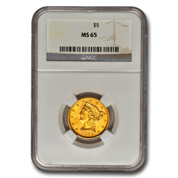 Picture of $5 Liberty Gold Coins MS66