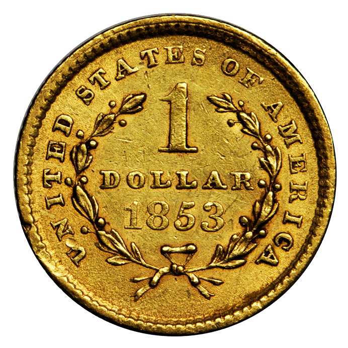 $1 Gold Coins Type 1 CU - Choice Uncirculated.Buy Gold & Silver ...