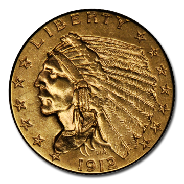 Picture of $2.50 Indian Head Gold Coins (CU - Choice Uncirculated)