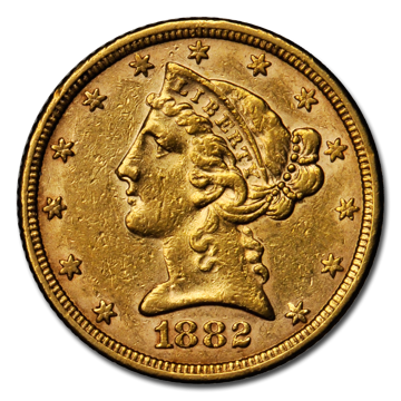 Picture of $5 Liberty Gold Coins (CU - Choice Uncirculated)