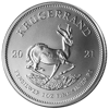 2021 1 oz south african silver krugerrand coin, silver bullion, silver coin, silver bullion coin