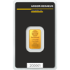 1/4 oz argor-heraeus gold bar w/ assay, gold bullion, gold bar, gold bullion bar