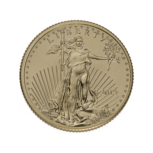 1/4 oz american gold eagle coin, random year, gold bullion, gold coin, gold bullion coin