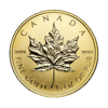 1/2 oz canadian gold maple leaf coin, random year, gold bullion, gold coin, gold bullion coin
