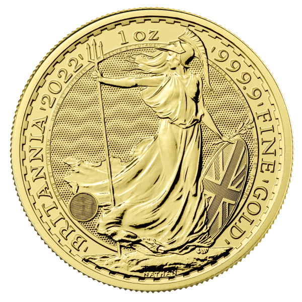 2022 1 oz british gold britannia coin, gold bullion, gold coin, gold bullion coin