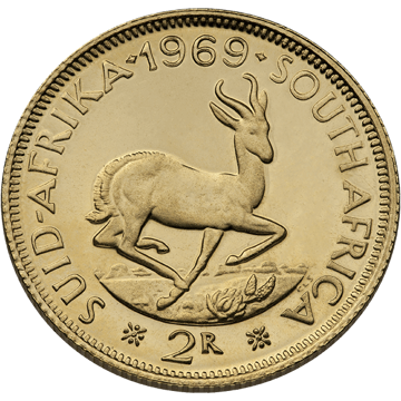 2 rand south african gold coin, random year, gold bullion, gold coin, semi-numismatic gold coin