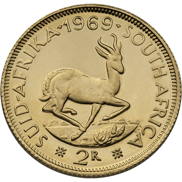 2 rand south african gold coin, random year, gold bullion, gold coin, semi-numismatic gold coin