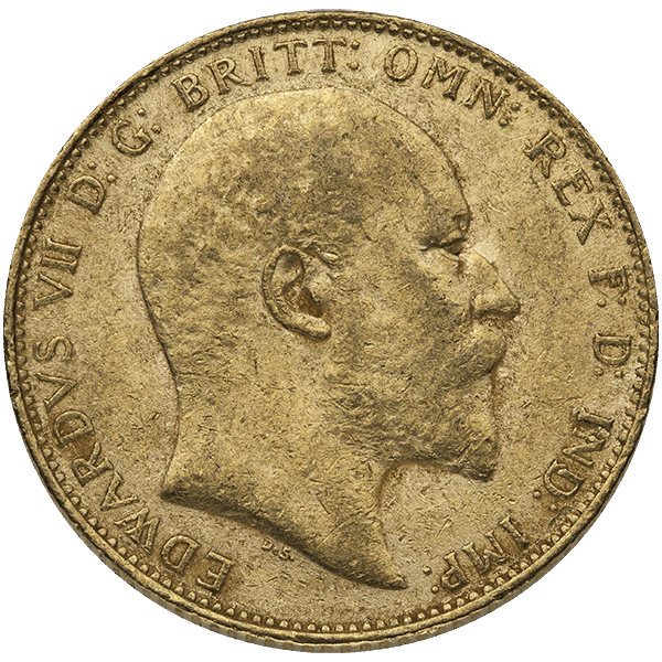 great britain gold sovereign coin – king edward, random year, gold bullion, gold coin, semi-numismatic gold coin